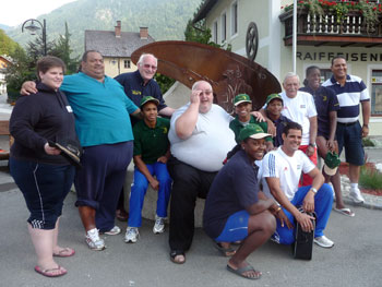 Gruppenfoto mit den Kubanern in Opponitz